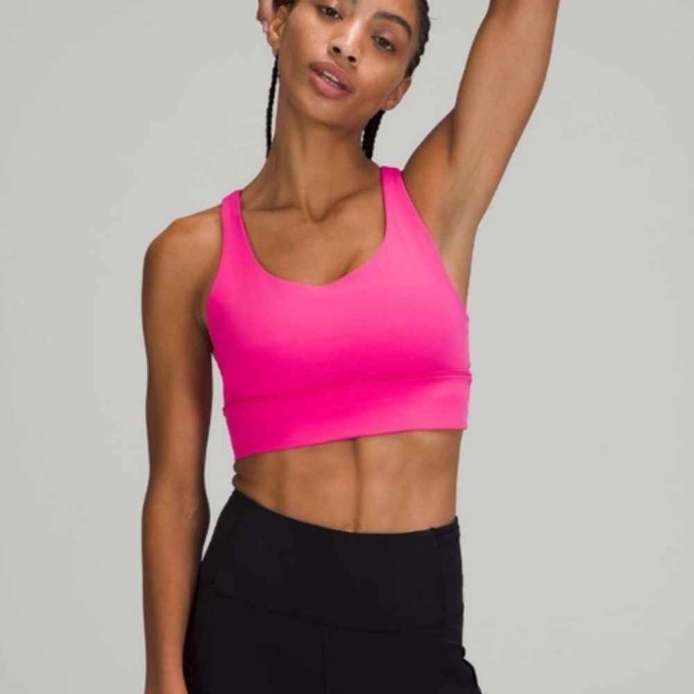 Lululemon Energy Bra in Sonic Pink size 4